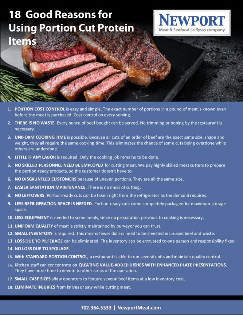 thumbnail of 18 Good Reasons for Using Portion Cut Protein Items Newport Meat Las Vegas