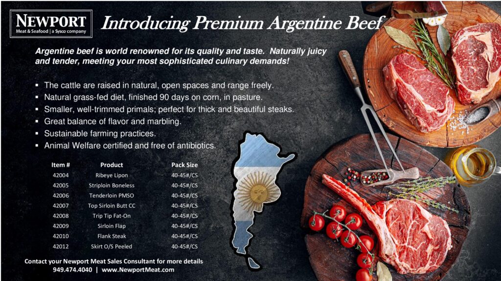 thumbnail of Premium Argentine Beef Newport Meat