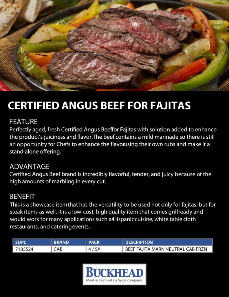 thumbnail of Certified Angus Beef for Fajitas Flyer 1